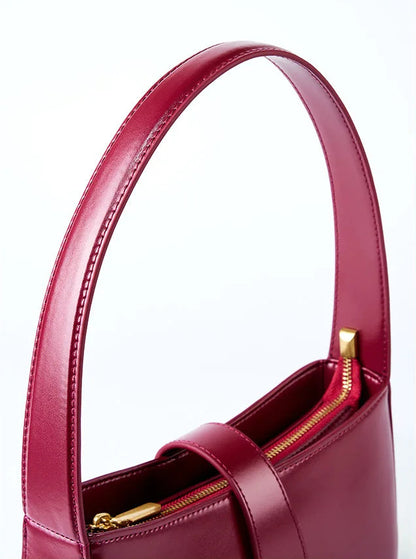 Sovereign Premium Cowhide Elegant Underarm Shoulder Bag