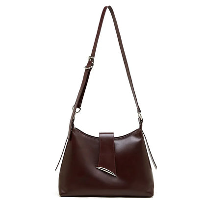 Aura Genuine Leather Milano Curved Shoulder Bag