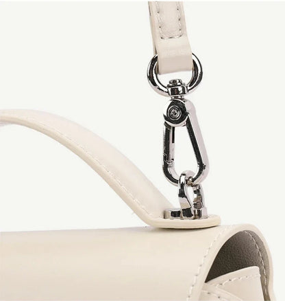 Aura Genuine Leather Turn-Lock Mini Satchel