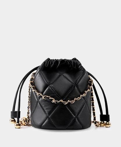 Majestic Luxury Genuine Leather Chain Shoulder Bag