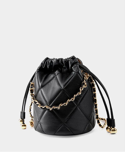 Majestic Luxury Genuine Leather Chain Shoulder Bag