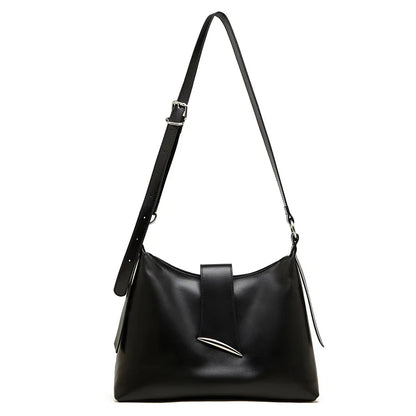 Aura Genuine Leather Milano Curved Shoulder Bag