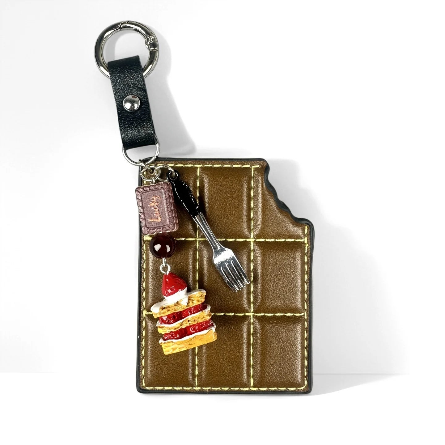 Chocolate Cake Bag Charm