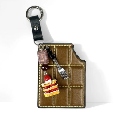 Chocolate Cake Bag Charm