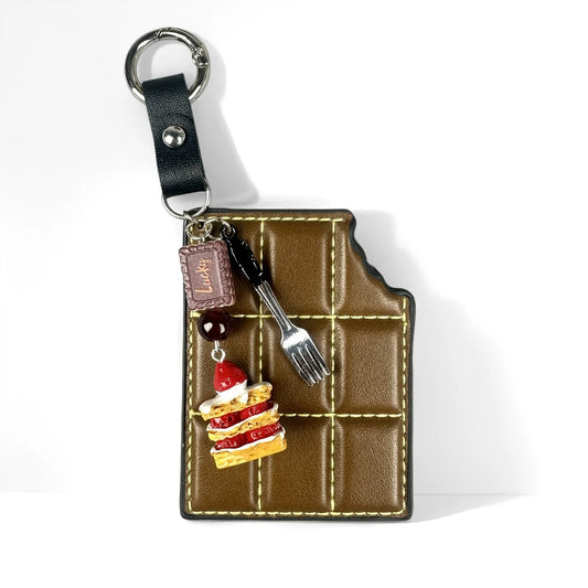 Chocolate Cake Bag Charm