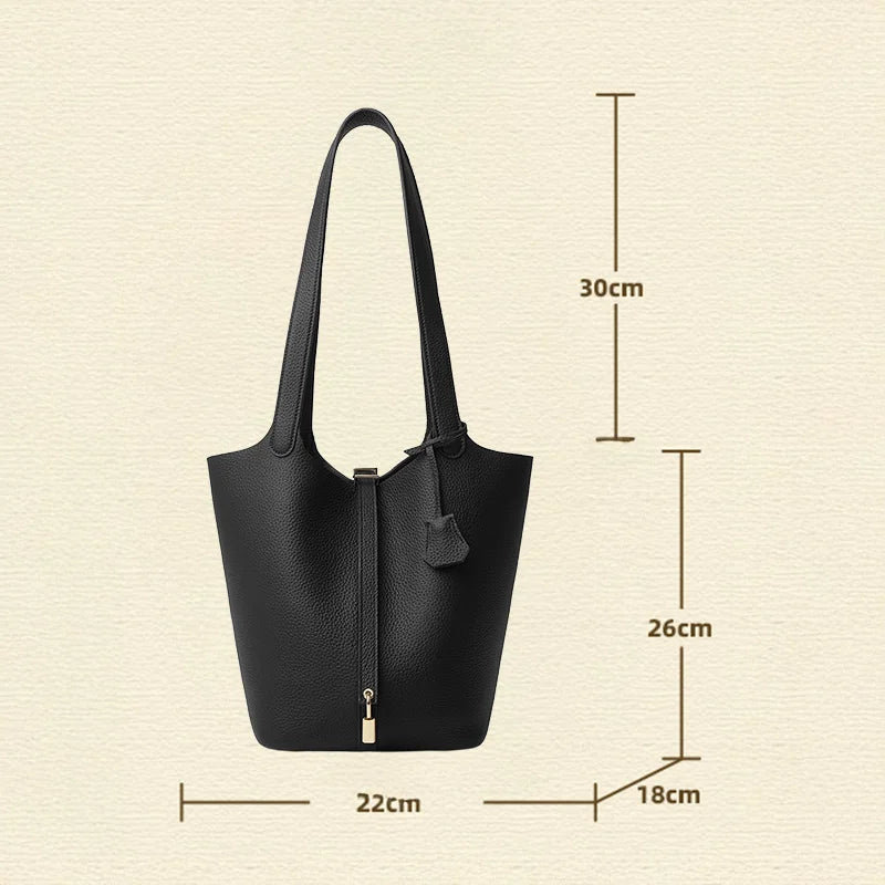 Timeless Genuine Leather Designer Tote Bag