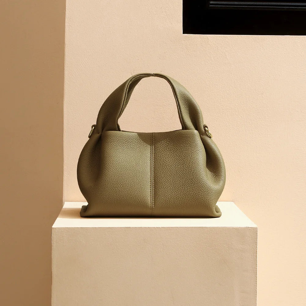 Serena Genuine Leather Slouchy Hobo Satchel