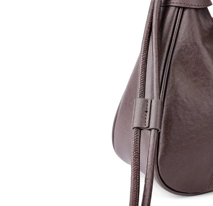 Genuine Leather Vintage Dumpling Shoulder Bag