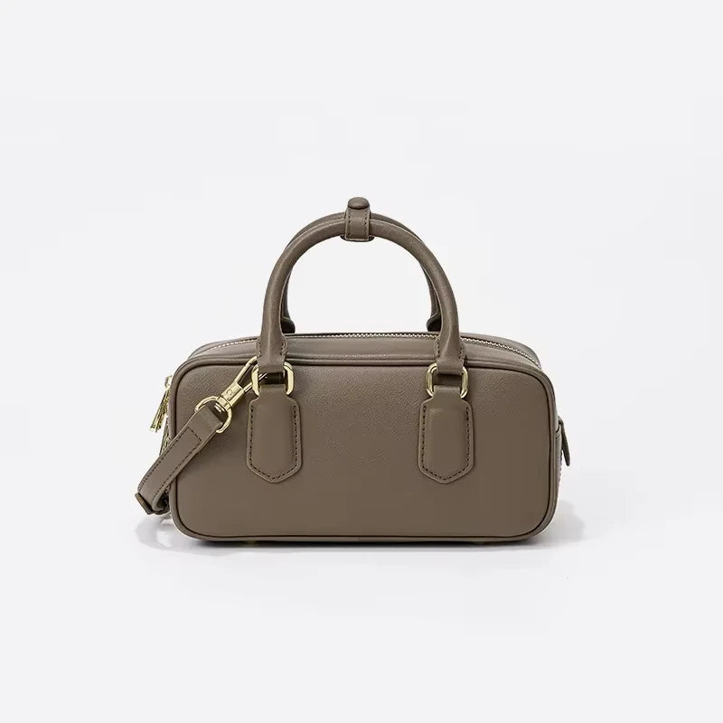 Genuine Leather Vintage Boston Bowling Bag