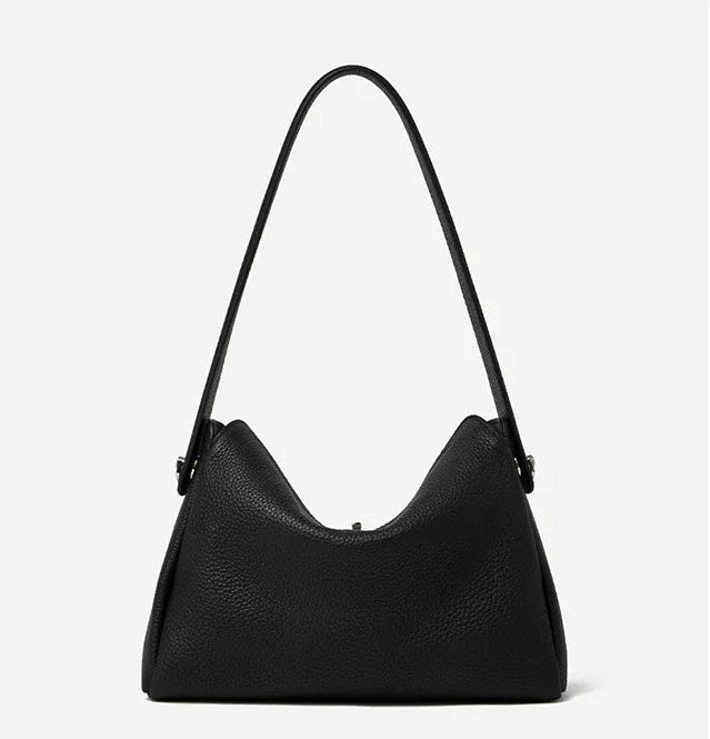 Vesper Genuine Leather Turn-Lock Contour Hobo