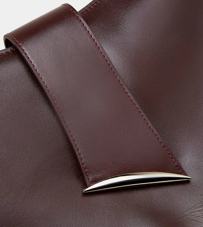 Aura Genuine Leather Milano Curved Shoulder Bag