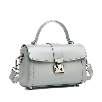 Verona Genuine Leather Flap Top Structured Crossbody