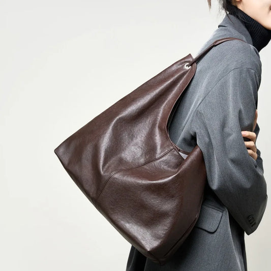 Premium Genuine Leather Chic Multi-Way Underarm Purse