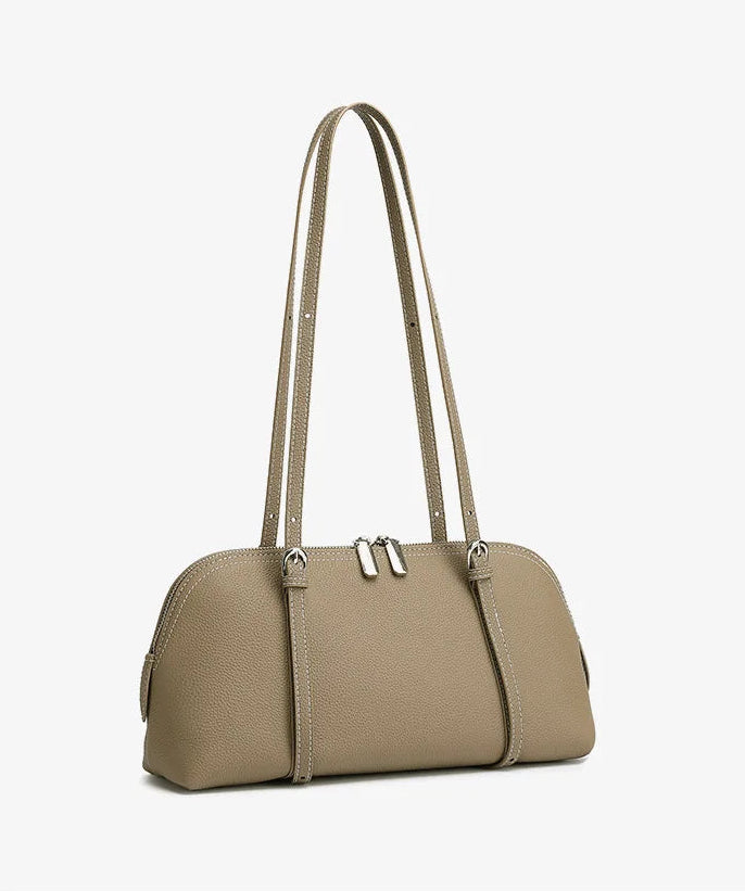 Orb Artisan Genuine Leather Contour Shoulder Bag