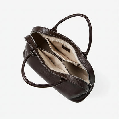 Aura Genuine Leather Fluid Silhouette Tote