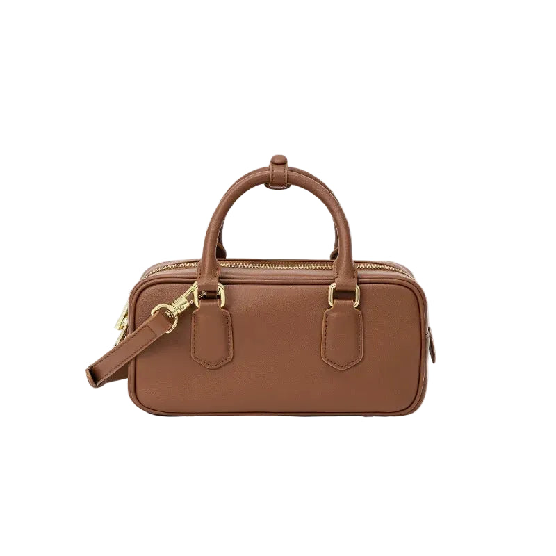 Genuine Leather Vintage Boston Bowling Bag