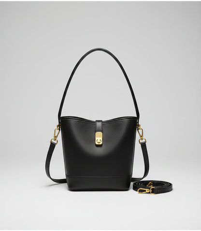 Genuine Leather Luxury Bucket Handbag