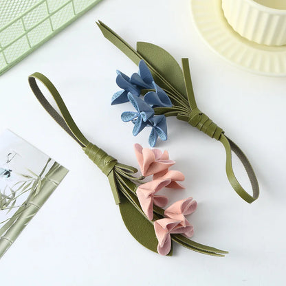 Elegant Flower Bag Charm