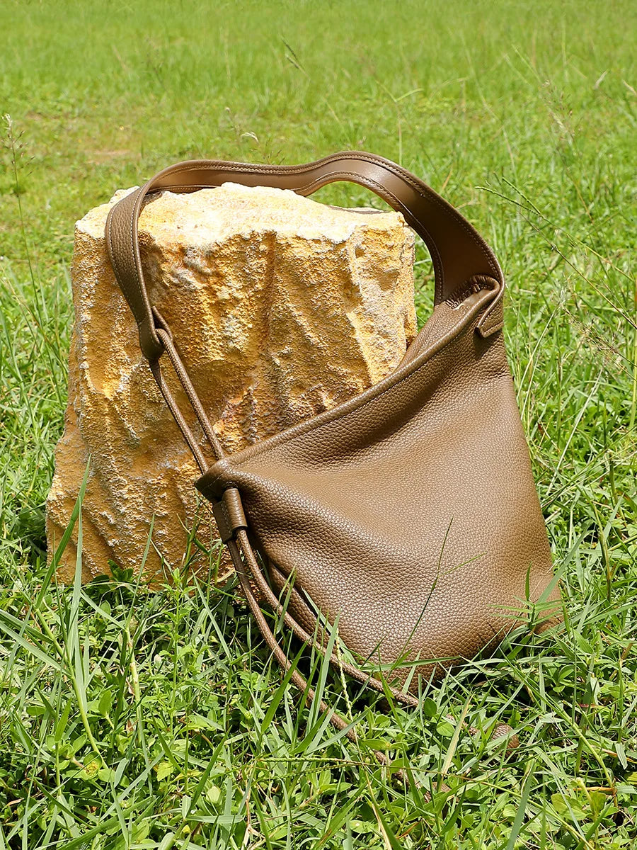 Zephyr Genuine Leather Sloping Contour Hobo