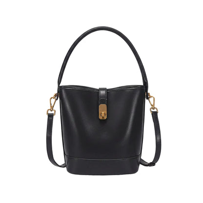 Genuine Leather Luxury Bucket Handbag