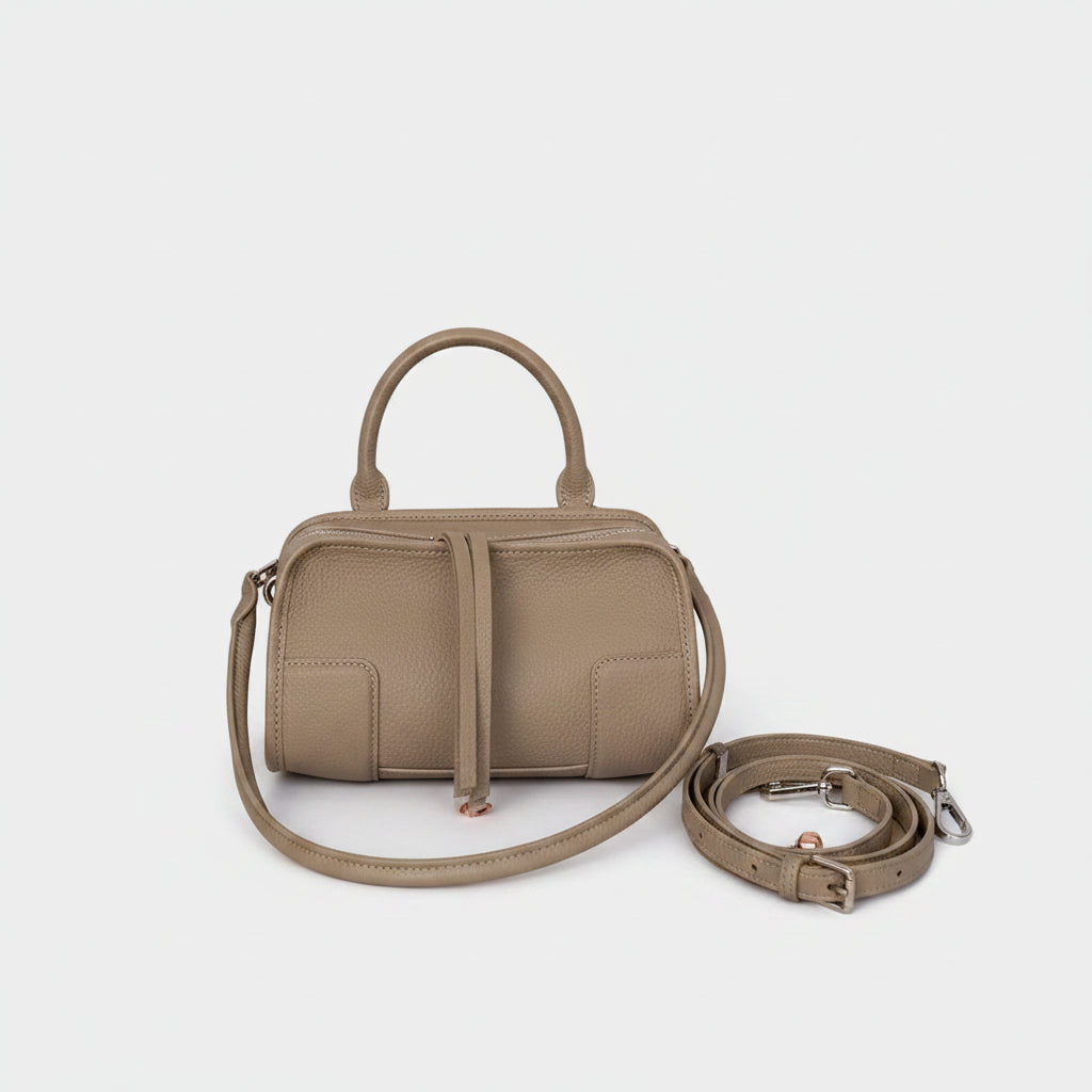 Aura Premium Genuine Leather Boxy Cross body Bag