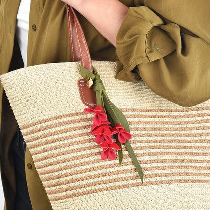 Elegant Flower Bag Charm