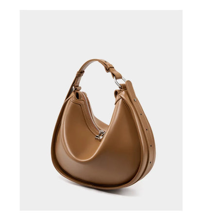 Celestial Genuine Leather Minimalist Luxury Flap Tote