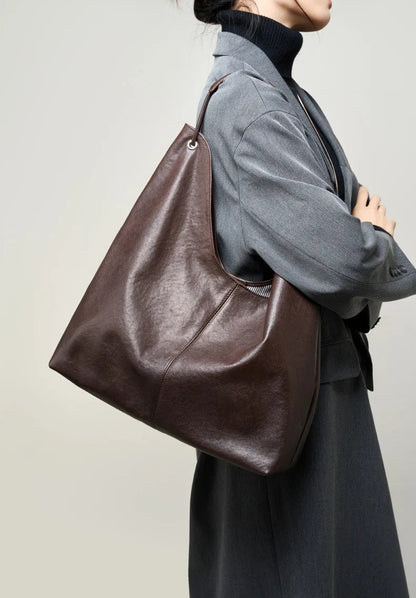 Premium Genuine Leather Chic Multi-Way Underarm Purse
