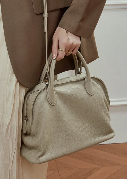 Aura Genuine Leather Fluid Silhouette Tote