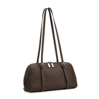 Orb Artisan Genuine Leather Contour Shoulder Bag