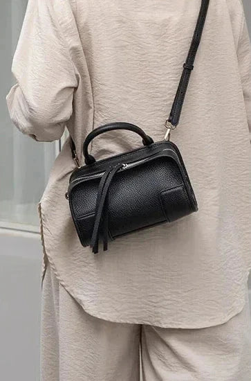 Aura Premium Genuine Leather Boxy Cross body Bag