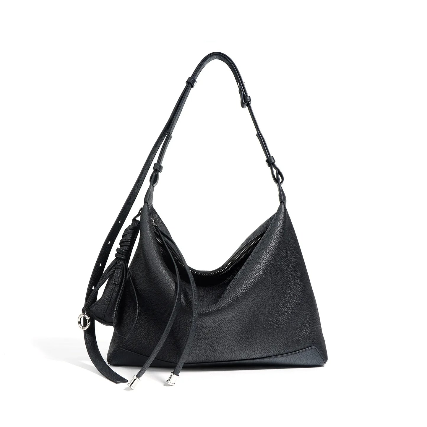 Premium Genuine Leather Chic Designer Tote and Small Purse Set