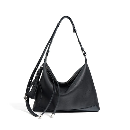 Premium Genuine Leather Chic Designer Tote and Small Purse Set