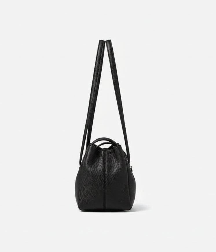Aura Genuine Leather Lock-Clasp Envelope Bag