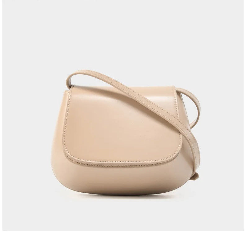 Charming Genuine Leather Minimalist Small Shoulder Bag