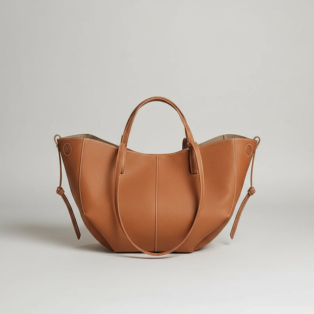 Genuine Leather Classic Large Tote Bag