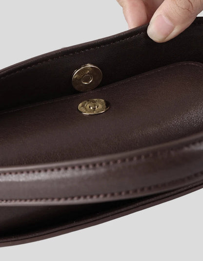 Genuine Leather Luxury Wide Strap Shoulder Bag