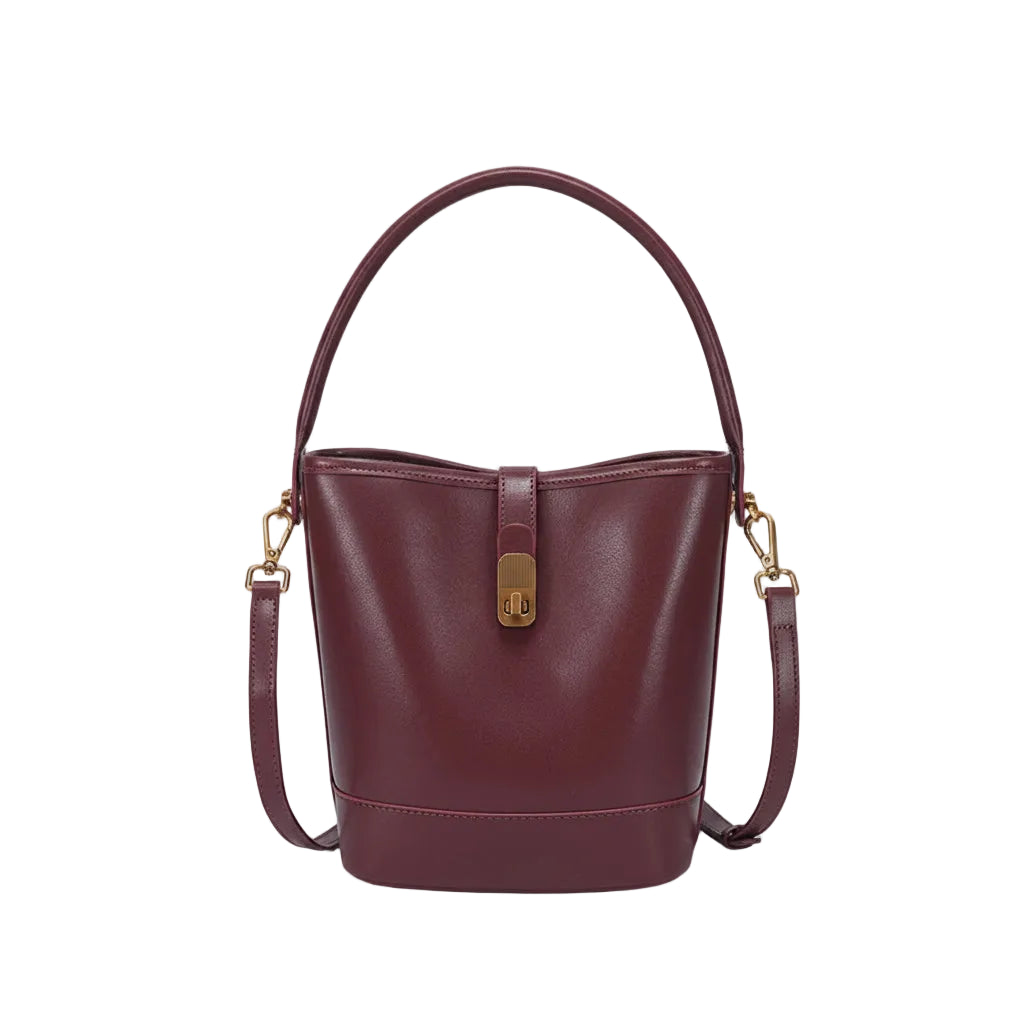 Genuine Leather Luxury Bucket Handbag