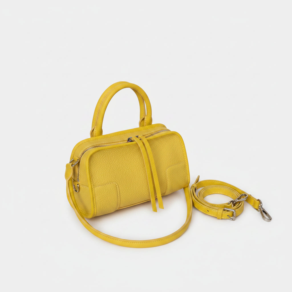 Aura Premium Genuine Leather Boxy Cross body Bag