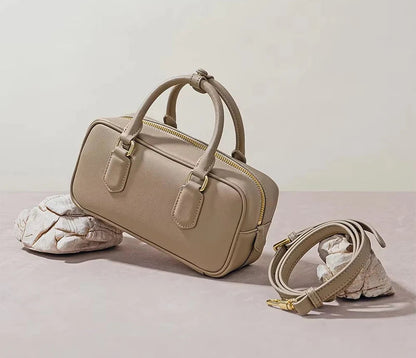 Genuine Leather Vintage Boston Bowling Bag