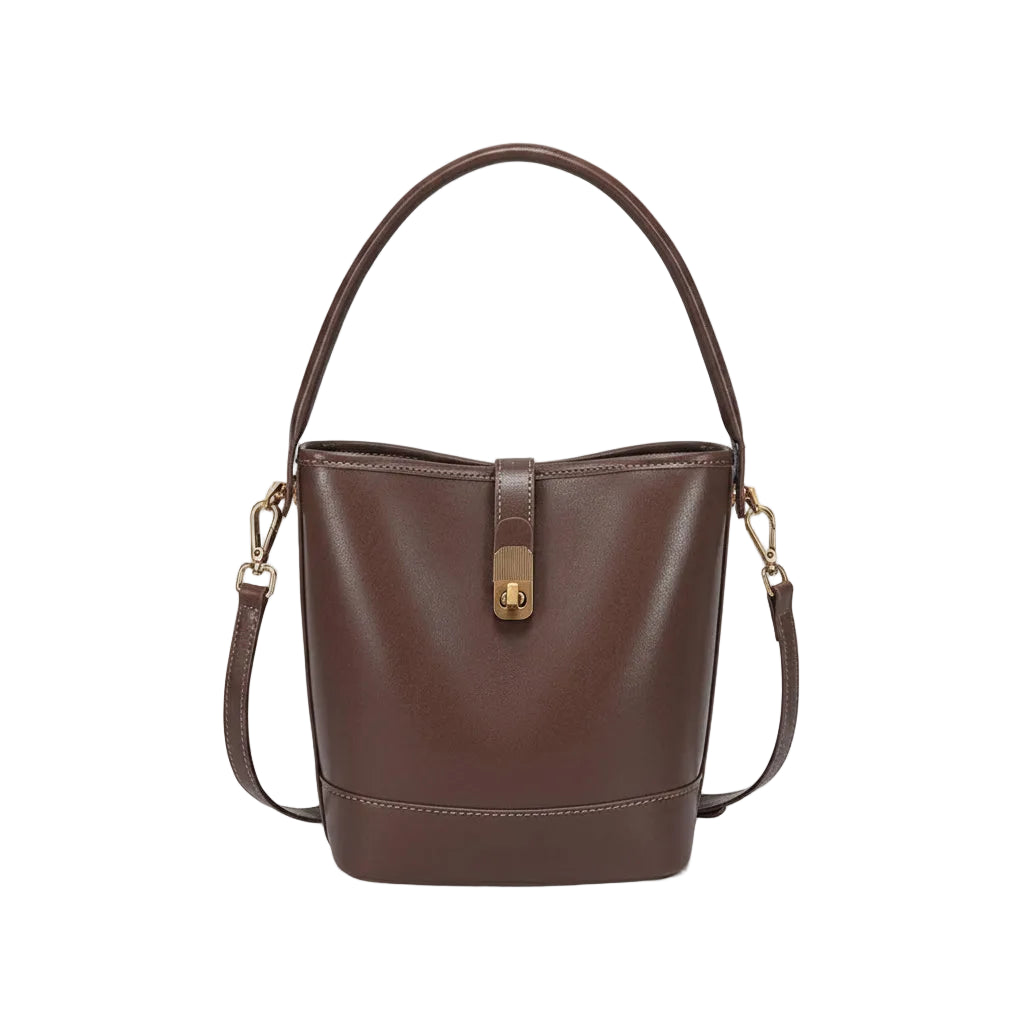 Genuine Leather Luxury Bucket Handbag