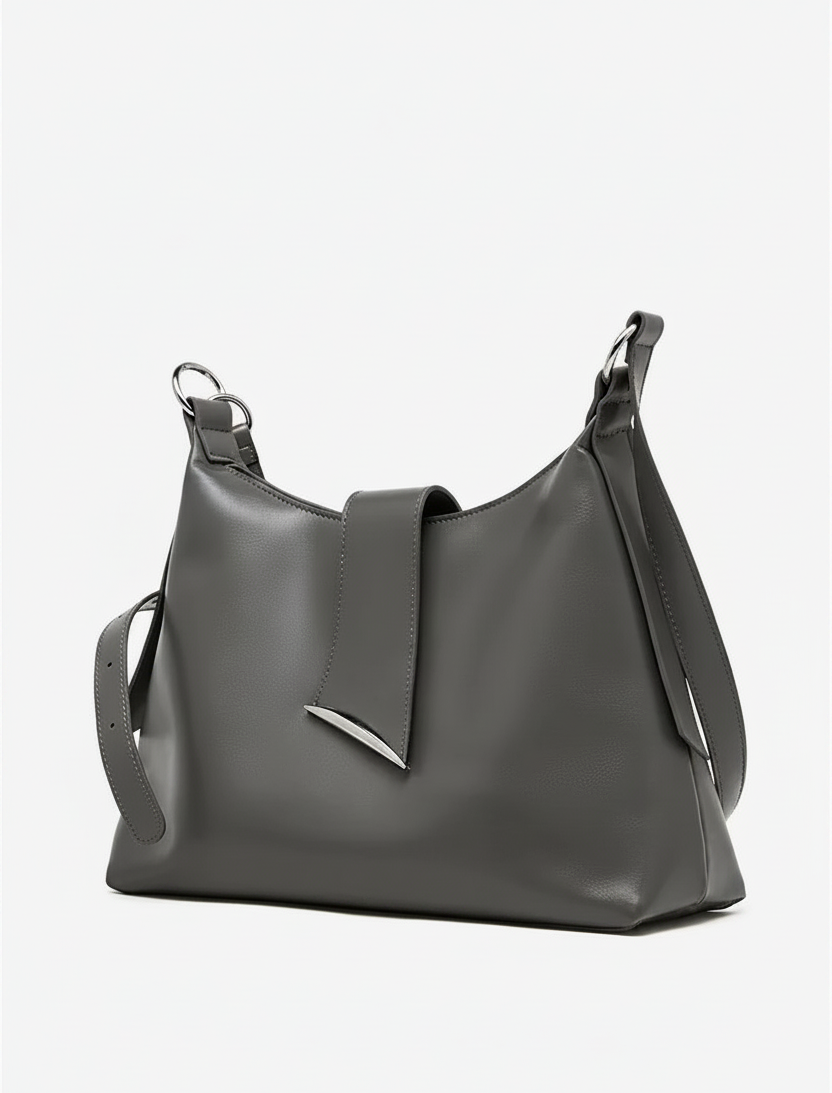 Aura Genuine Leather Milano Curved Shoulder Bag