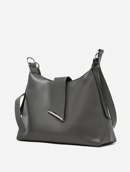 Aura Genuine Leather Milano Curved Shoulder Bag