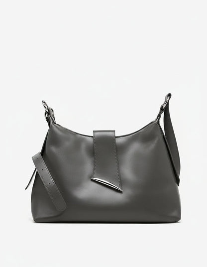 Aura Genuine Leather Milano Curved Shoulder Bag