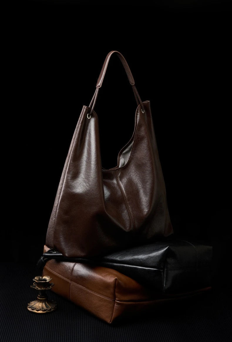 Premium Genuine Leather Chic Multi-Way Underarm Purse