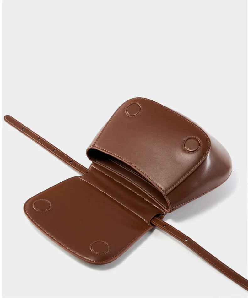 Charming Genuine Leather Minimalist Small Shoulder Bag