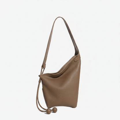 Zephyr Genuine Leather Sloping Contour Hobo