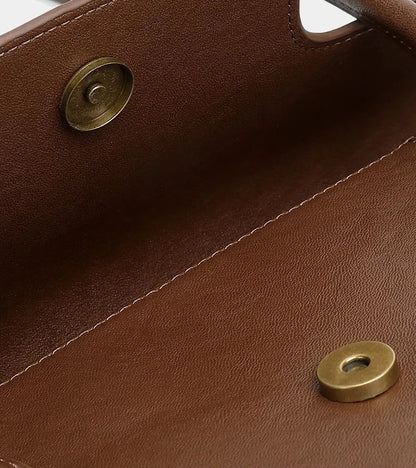 Aura Genuine Leather Side-Buckle Vintage Tote