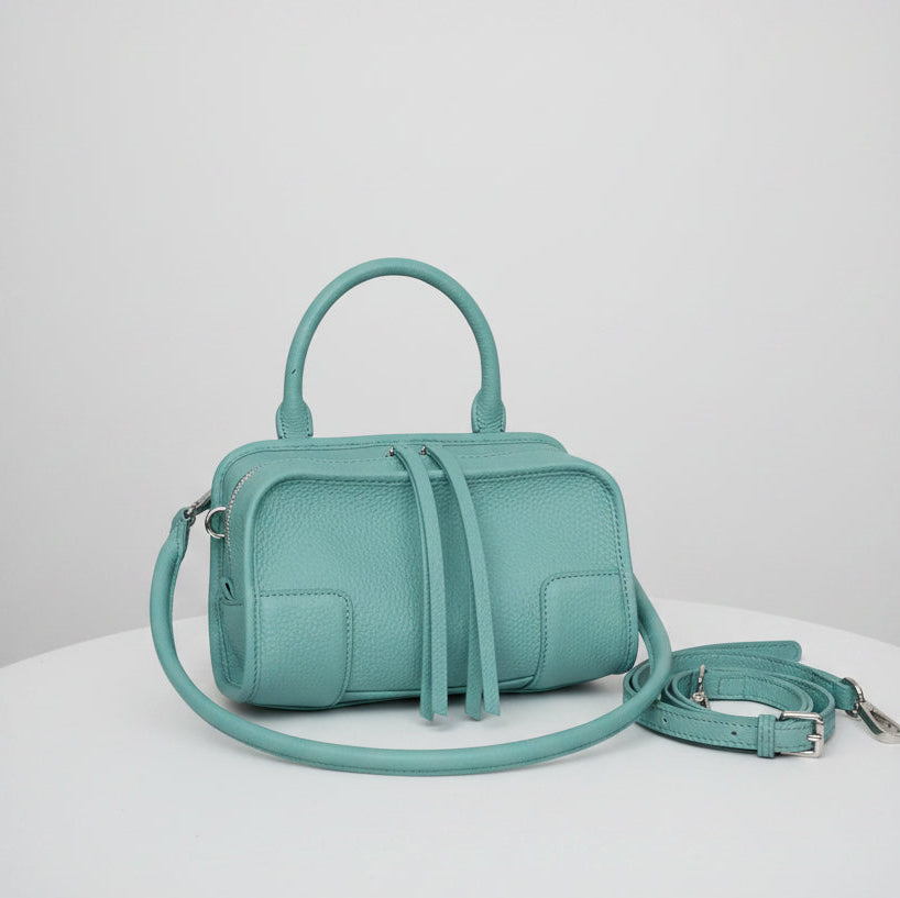 Aura Premium Genuine Leather Boxy Cross body Bag