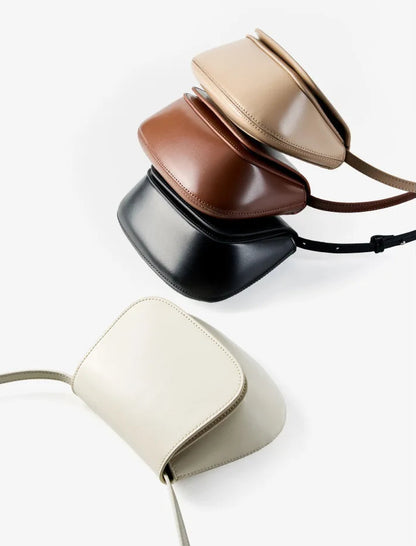 Charming Genuine Leather Minimalist Small Shoulder Bag